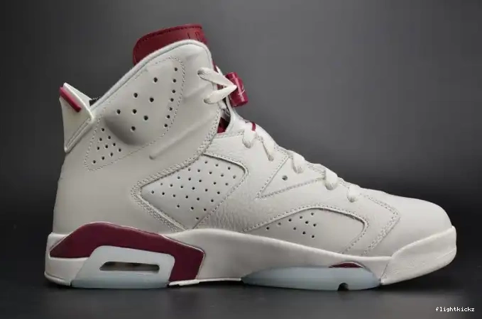384664-116 Jordan white Air Retro Maroon 6 0522